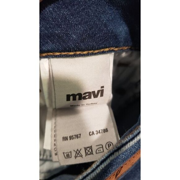 Mavi Jeans Sample New Fit Denim, Split Hem, Blue Medium Wash Size 27 /33 NWT - Picture 8 of 9